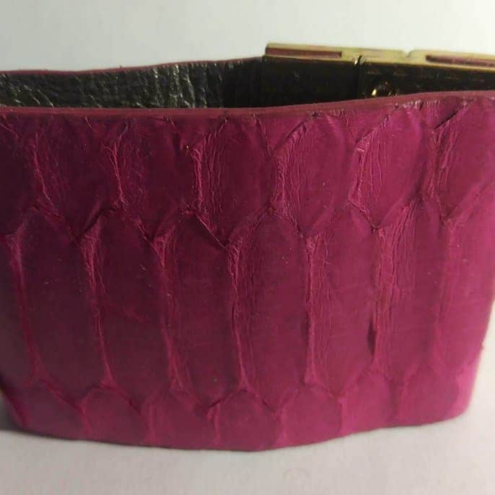 Leather cuff bracelet